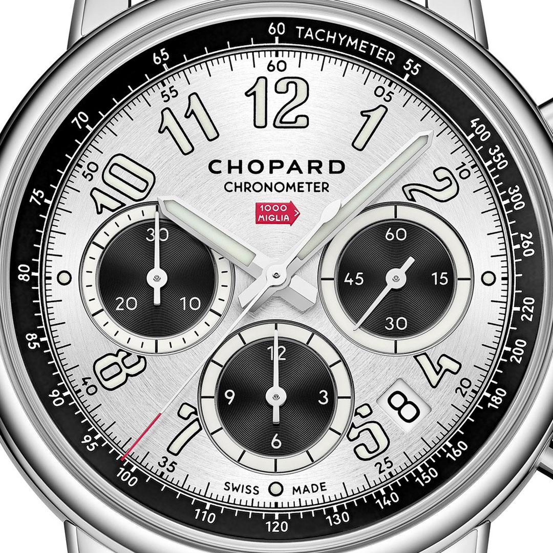 Chopard Mille Miglia Classic Chronograph 2024 ref. 168619-3005 dial