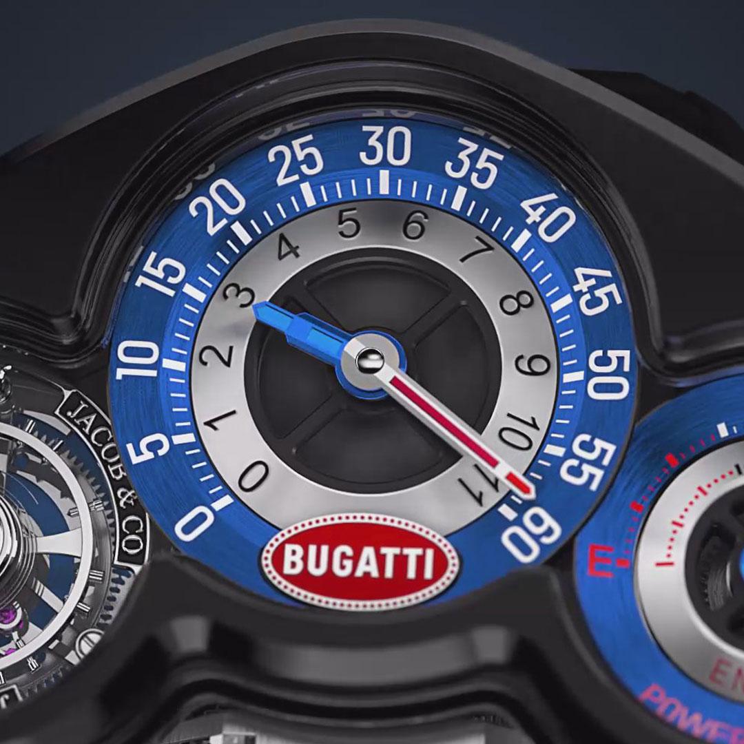 Jacob & Co. Bugatti Tourbillon ref. BU300.22.AA.AA.A dial center
