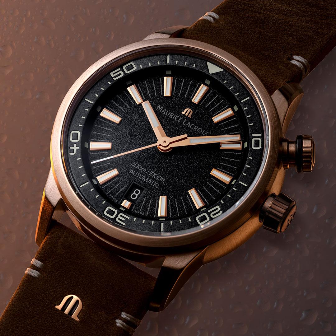 Maurice Lacroix Pontos S Diver 2024 ref. PT6248-BRZ01-330-3 (bronze) side