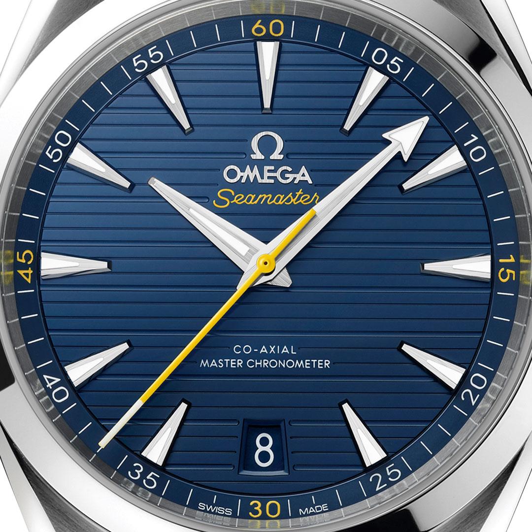 Omega Seamaster Aqua Terra Armand Mondo Duplantis ref. 220.12.41.21.03.009 dial