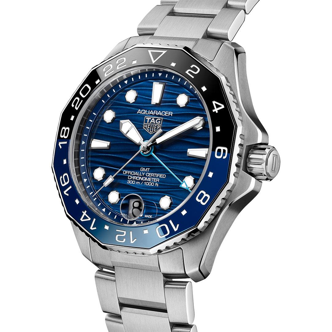 TAG Heuer Aquaracer Professional 300 Date GMT ref. WBP5114.BA0013 blue with bracelet