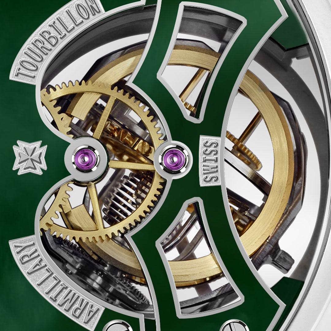 Vacheron Constantin Les Cabinotiers Armillary Tourbillon – High Jewellery ref. 9816C/000P-033C back detail