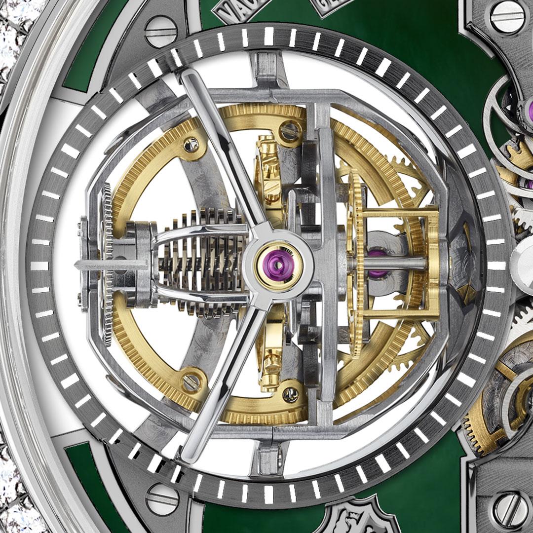 Vacheron Constantin Les Cabinotiers Armillary Tourbillon – High Jewellery ref. 9816C/000P-033C dial detail