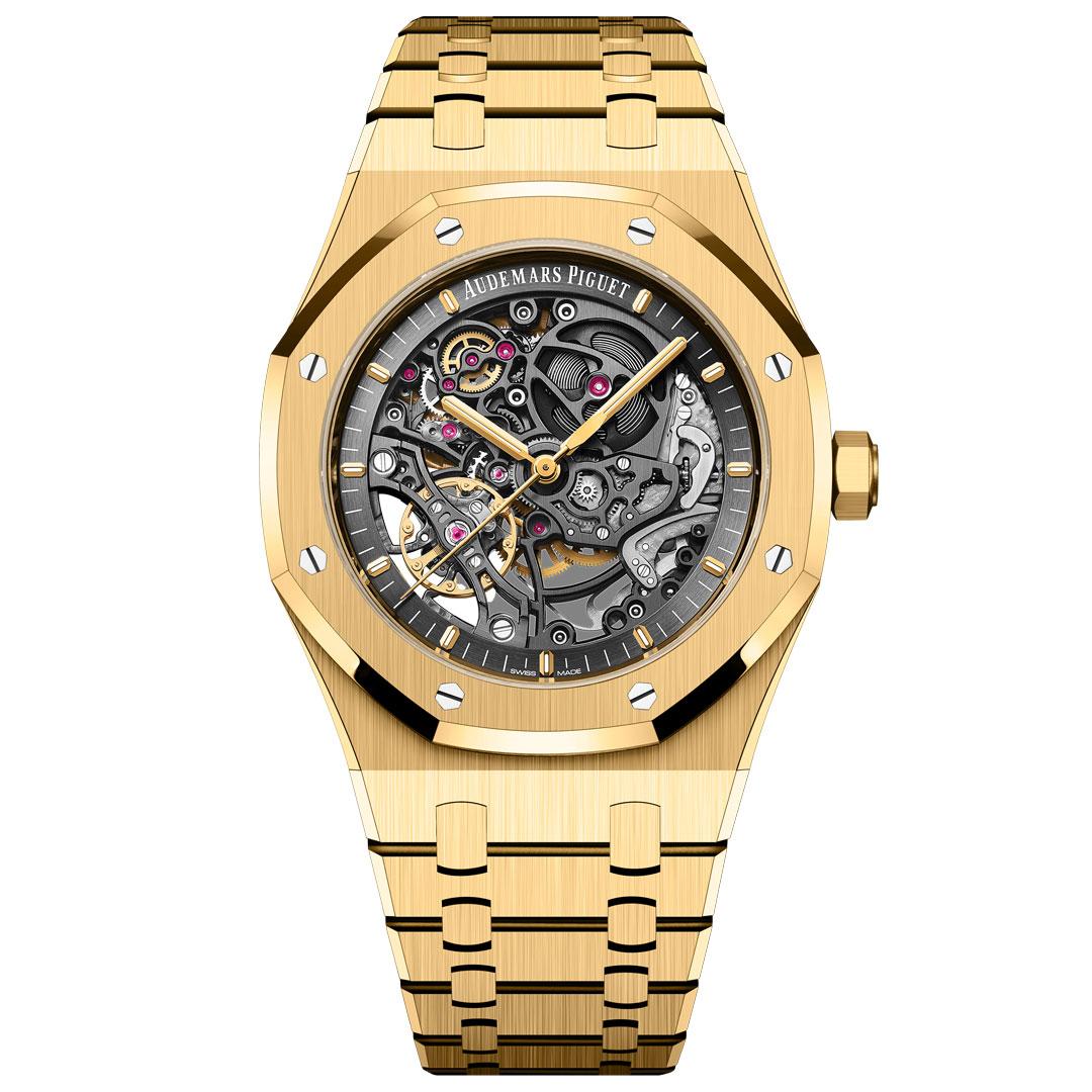 Audemars Piguet Royal Oak Double Balance Wheel Openworked 41 mm ref. 15407BA.OO.1220BA.01 (yellow gold)