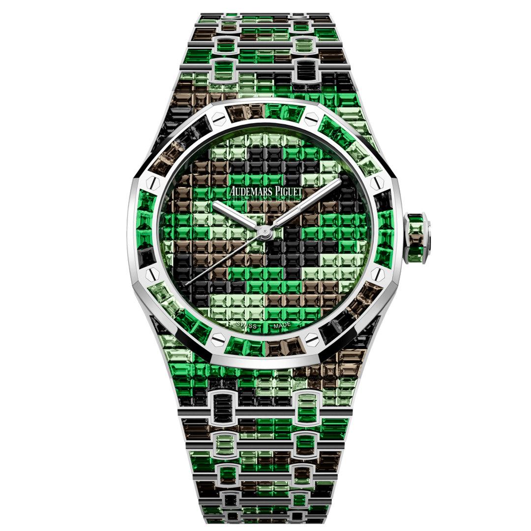 Audemars Piguet Royal Oak Selfwinding 41 mm Camouflage Gemset 15514BC.YY.1284BC.02 green