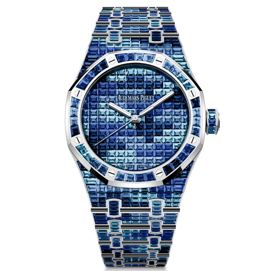 Audemars Piguet Royal Oak Selfwinding 41 mm Camouflage Gemset 15514BC.YY.1284BC.04 blue