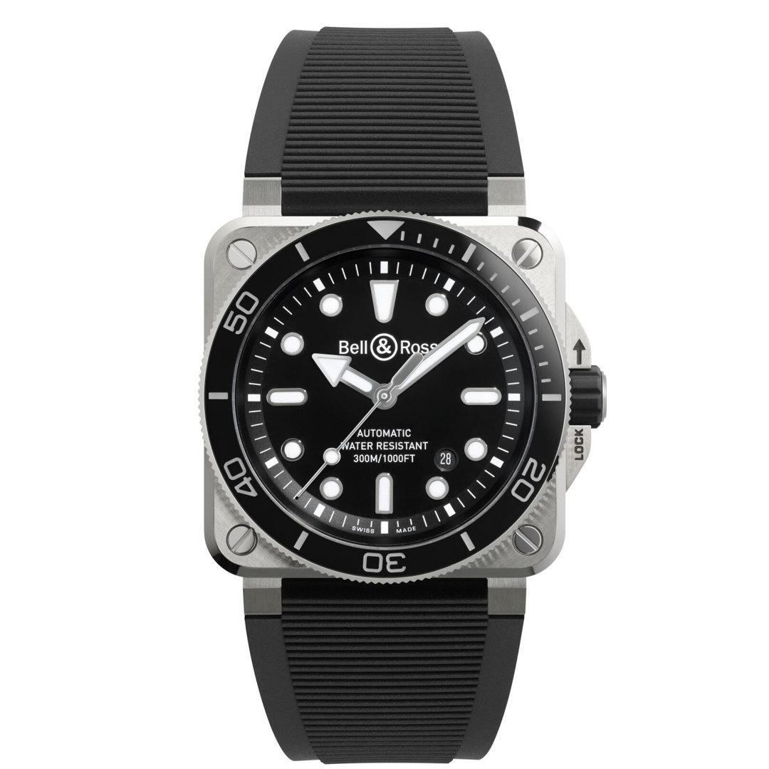 Bell & Ross BR 03 Diver ref. BR03A-D-BL-ST/SRB (black steel)