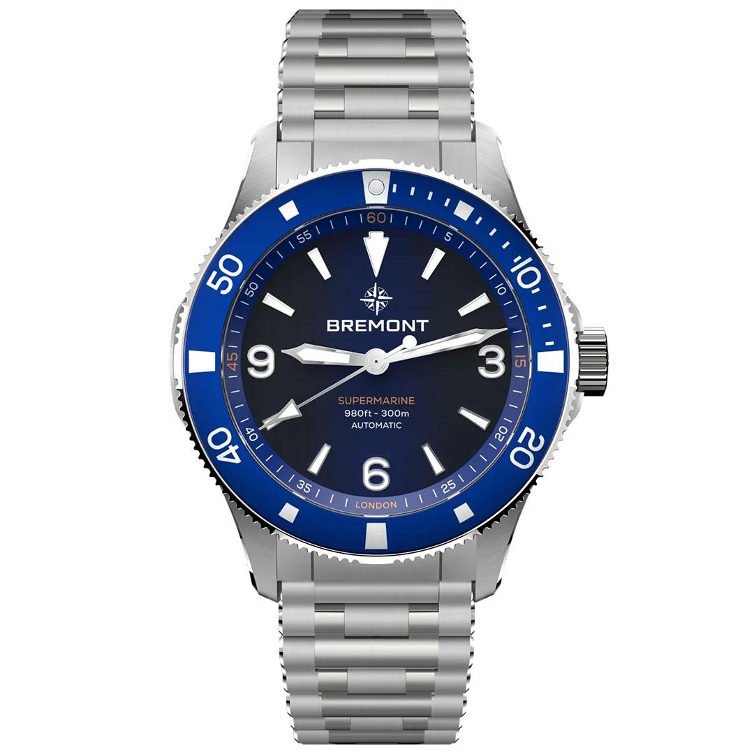 Bremont Supermarine 300M ref. SM40-ND-SS-BL-B blue bracelet