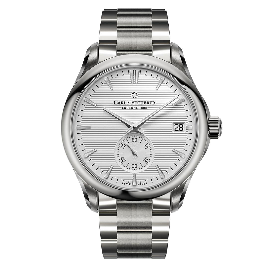 Carl F. Bucherer Manero Peripheral 40 mm ref. 00.10924.08.13.22 (silver, bracelet)