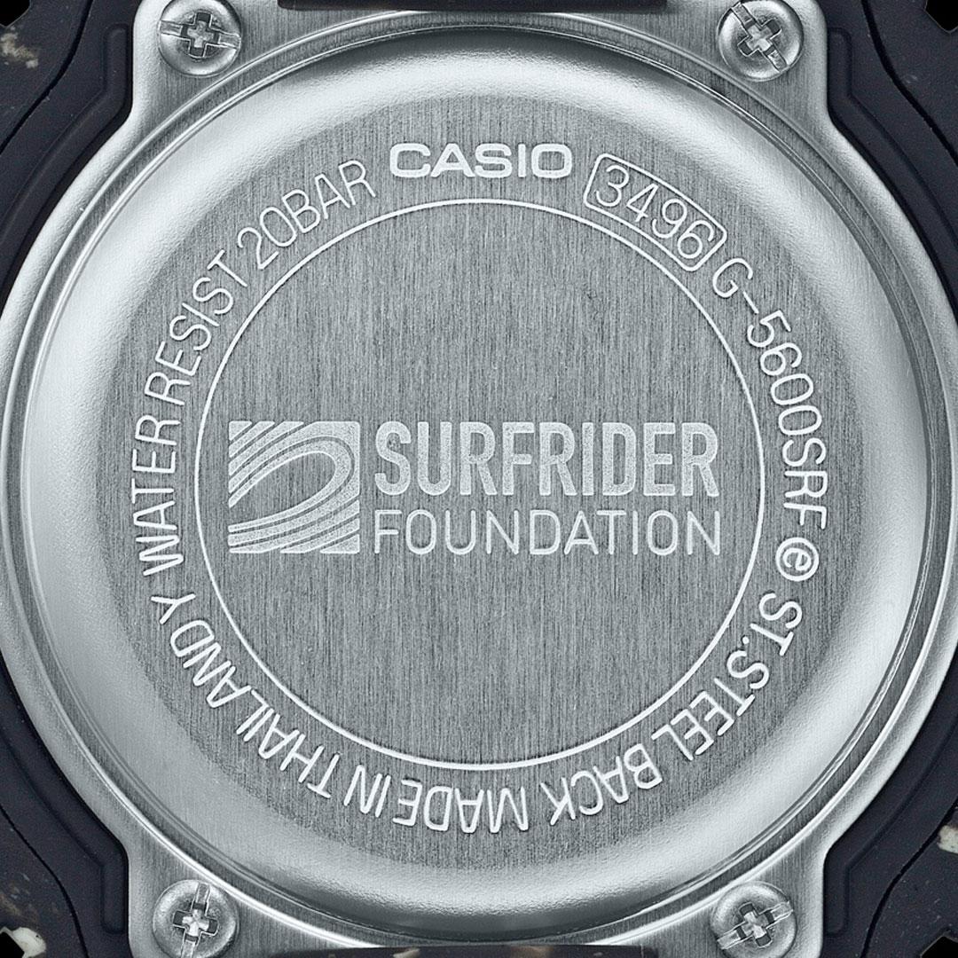 Casio G-Shock G-5600SRF Surfrider Foundation back