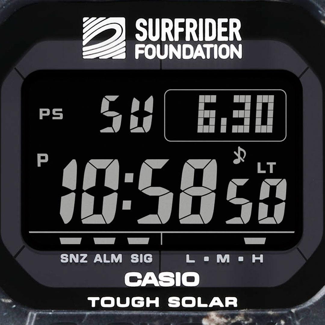 Casio G-Shock G-5600SRF Surfrider Foundation dial