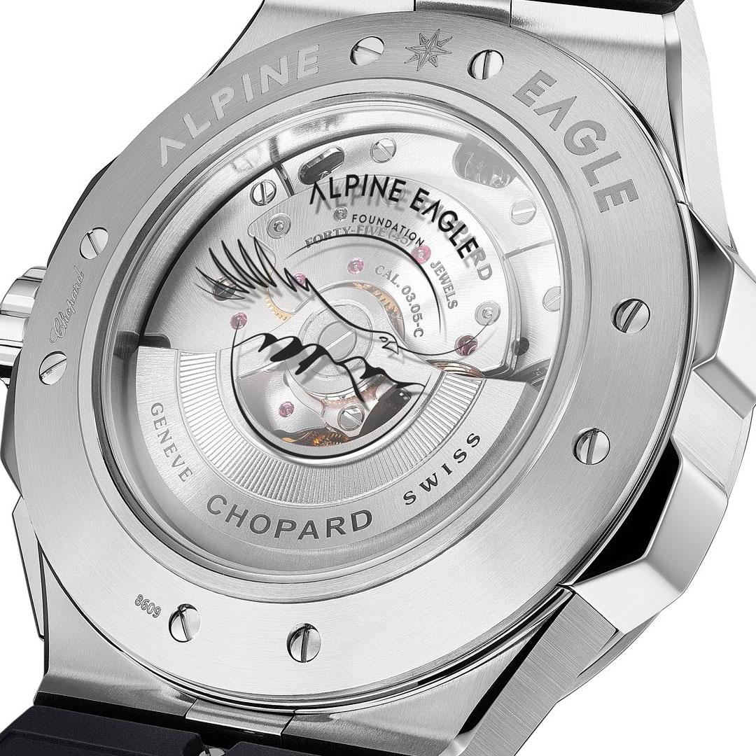 Chopard Alpine Eagle XL Chrono Titanium ref. 298609-3008 back