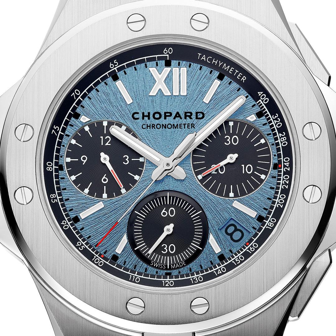 Chopard Alpine Eagle XL Chrono Titanium ref. 298609-3008 dial