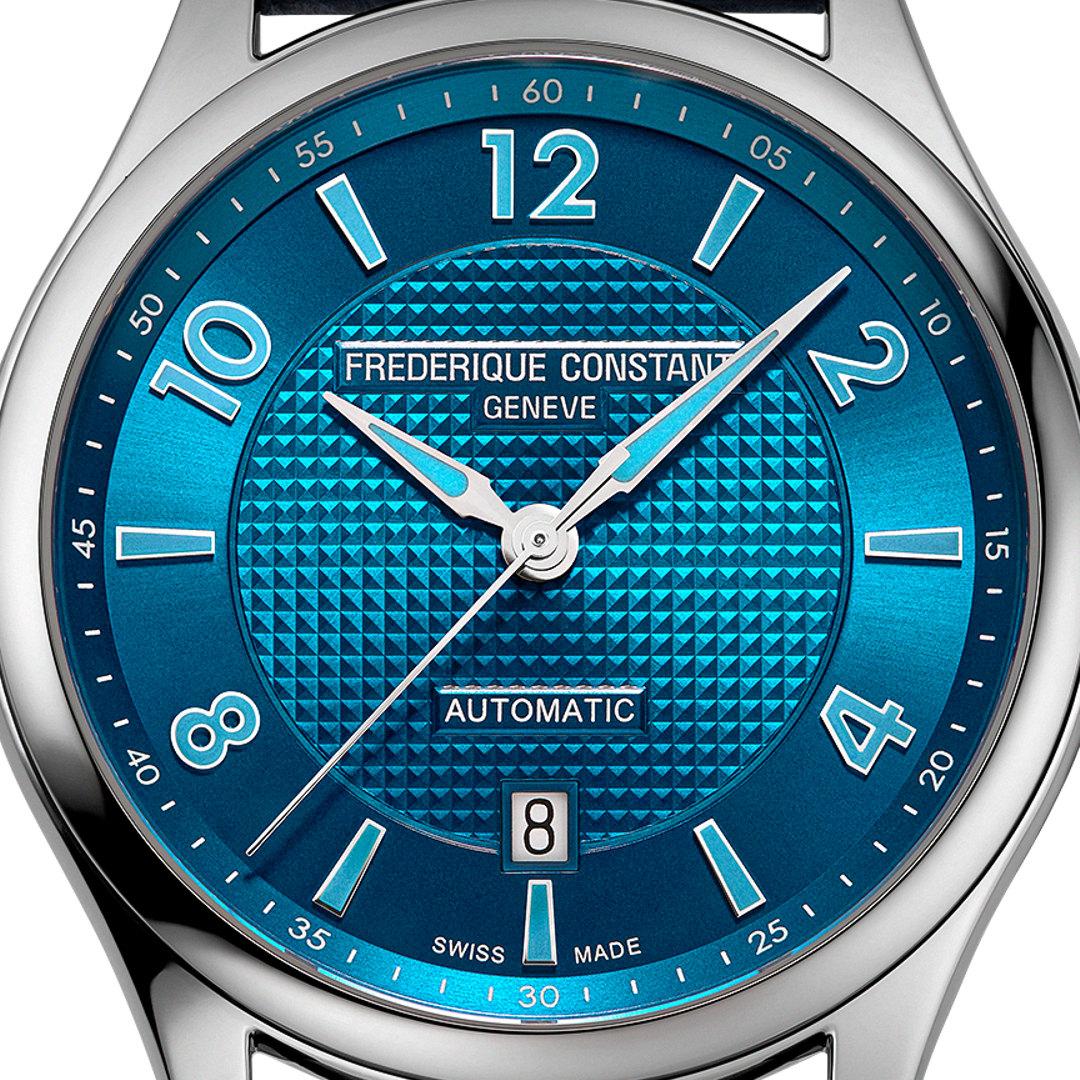 Frederique Constant Classics Runabout Automatic Blue Dial in 36 and 42 mm ref. FC-303RMLNxB6 dial