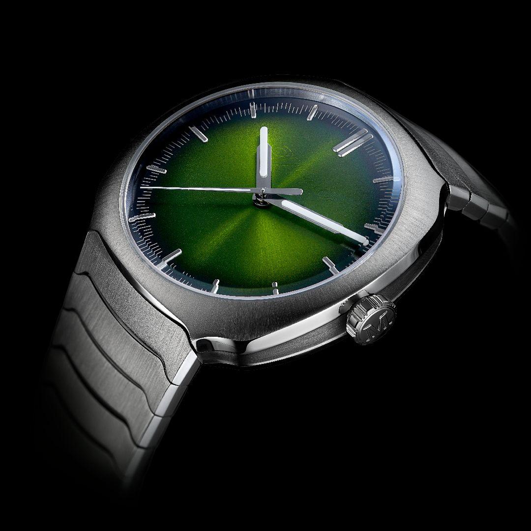 H. Moser & Cie. Streamliner Centre Seconds Matrix Green and Purple Haze ref. 6201-120x top