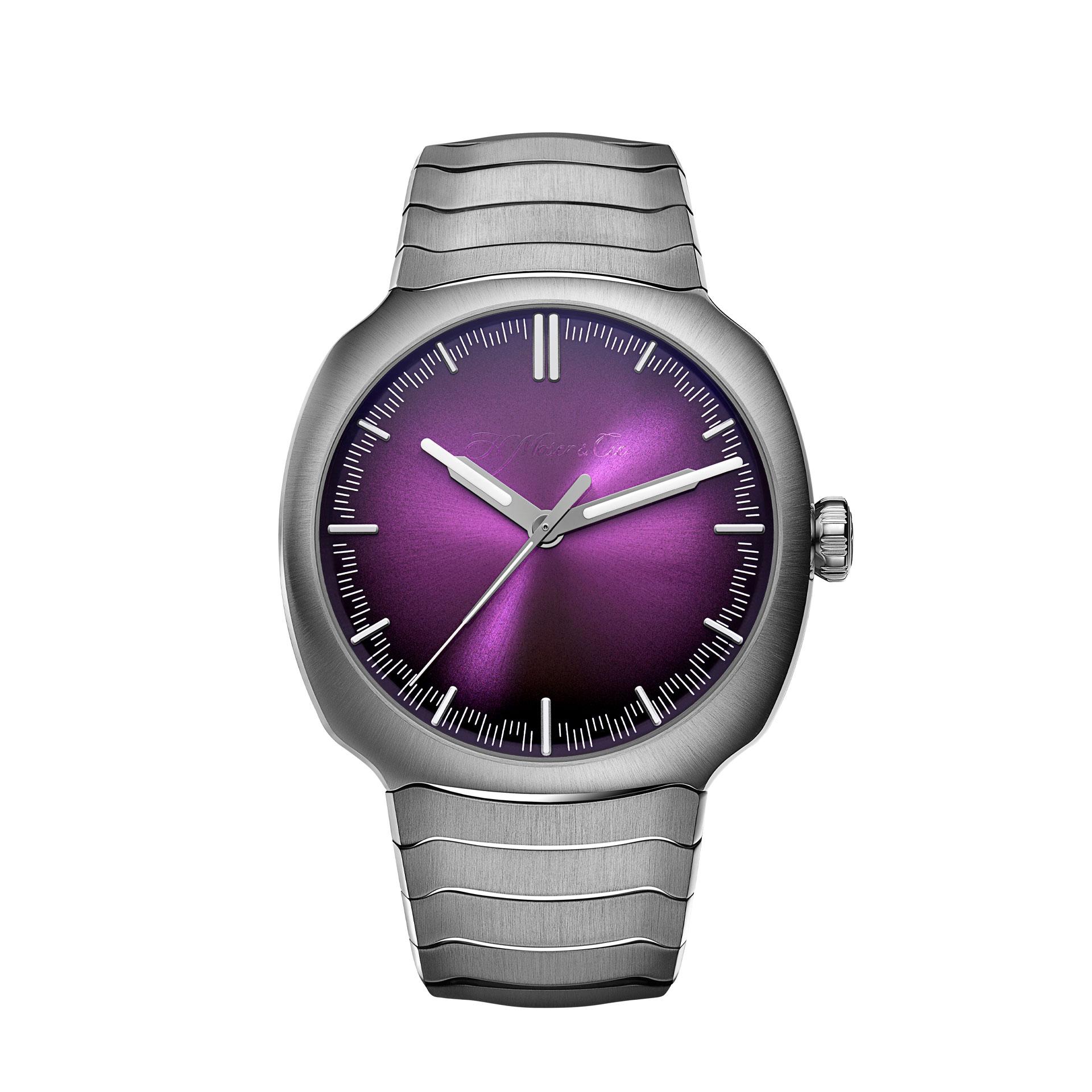 H. Moser & Cie. Streamliner Centre Seconds Green and Purple - YWH