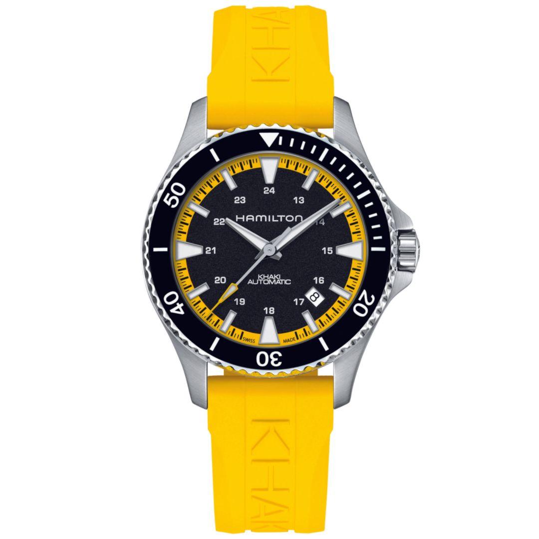 Hamilton Khaki Navy Scuba 40 mm ref. H82395332 yellow