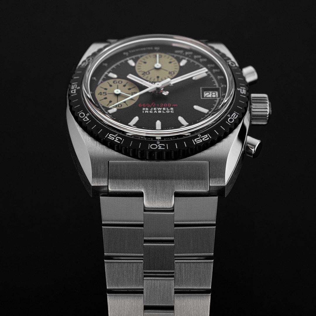 Nivada Grenchen Chronosport 38 mm ref. 77001A top