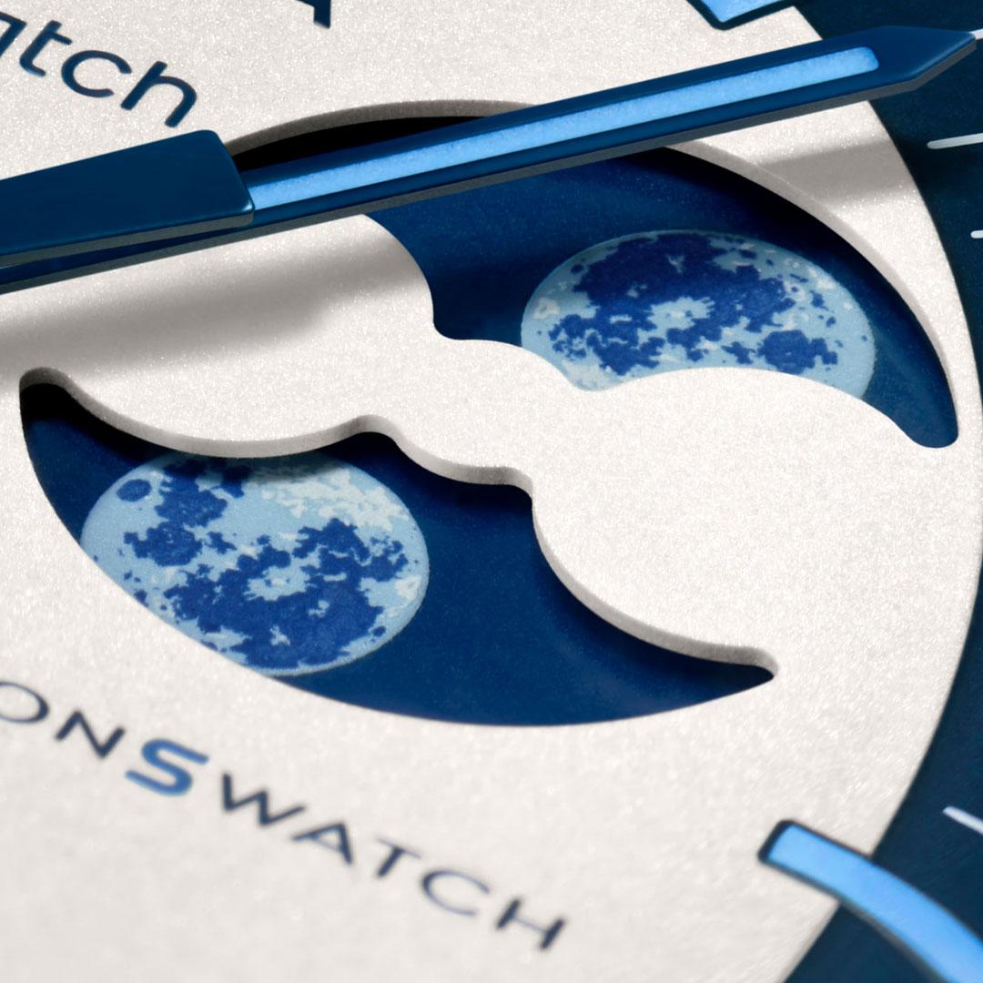 Omega x Swatch Bioceramic Moonswatch Mission to the Super Blue Moonphase ref. SO33N700 light