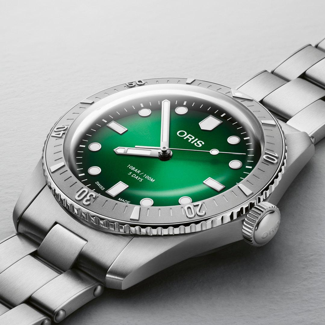 Oris diver green best sale