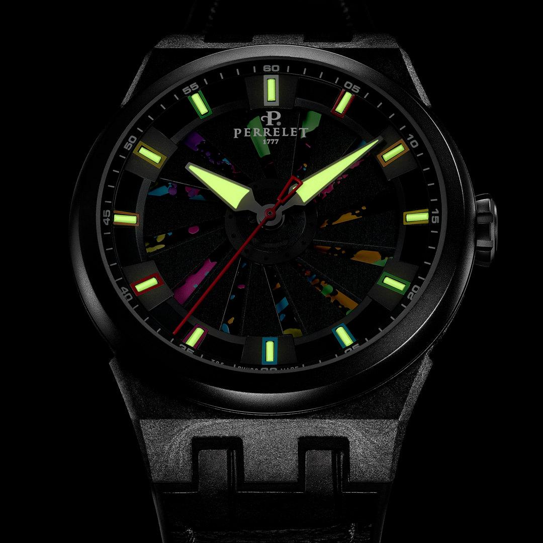 Perrelet Turbine Splash ref. A8003/2 dial dark