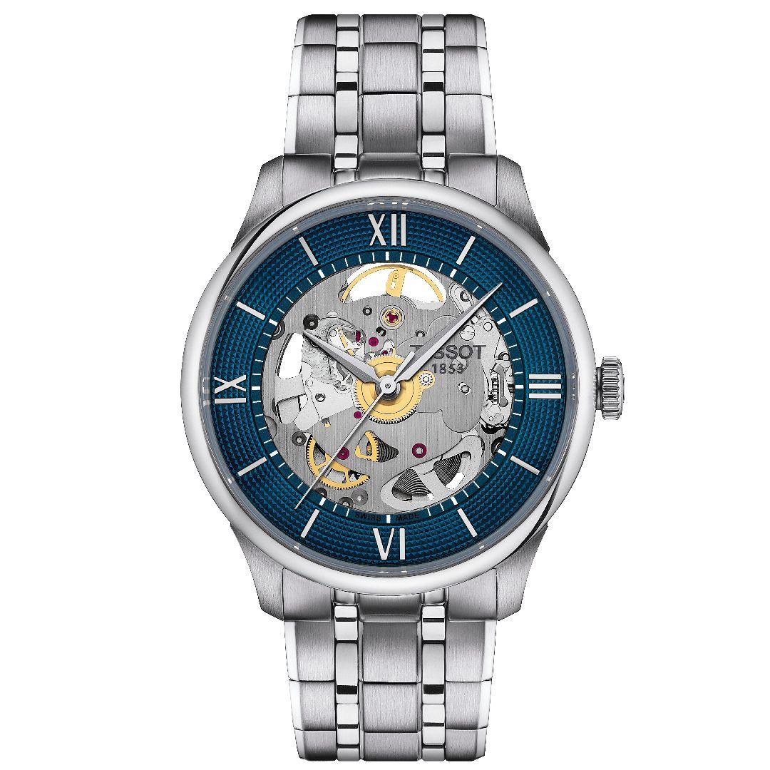 Tissot Chemin des Tourelles Skeleton ref. T139.836.11.048.00 (blue dial)