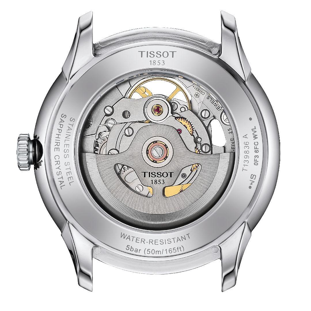 Tissot Chemin des Tourelles Skeleton ref. T139.836 back steel