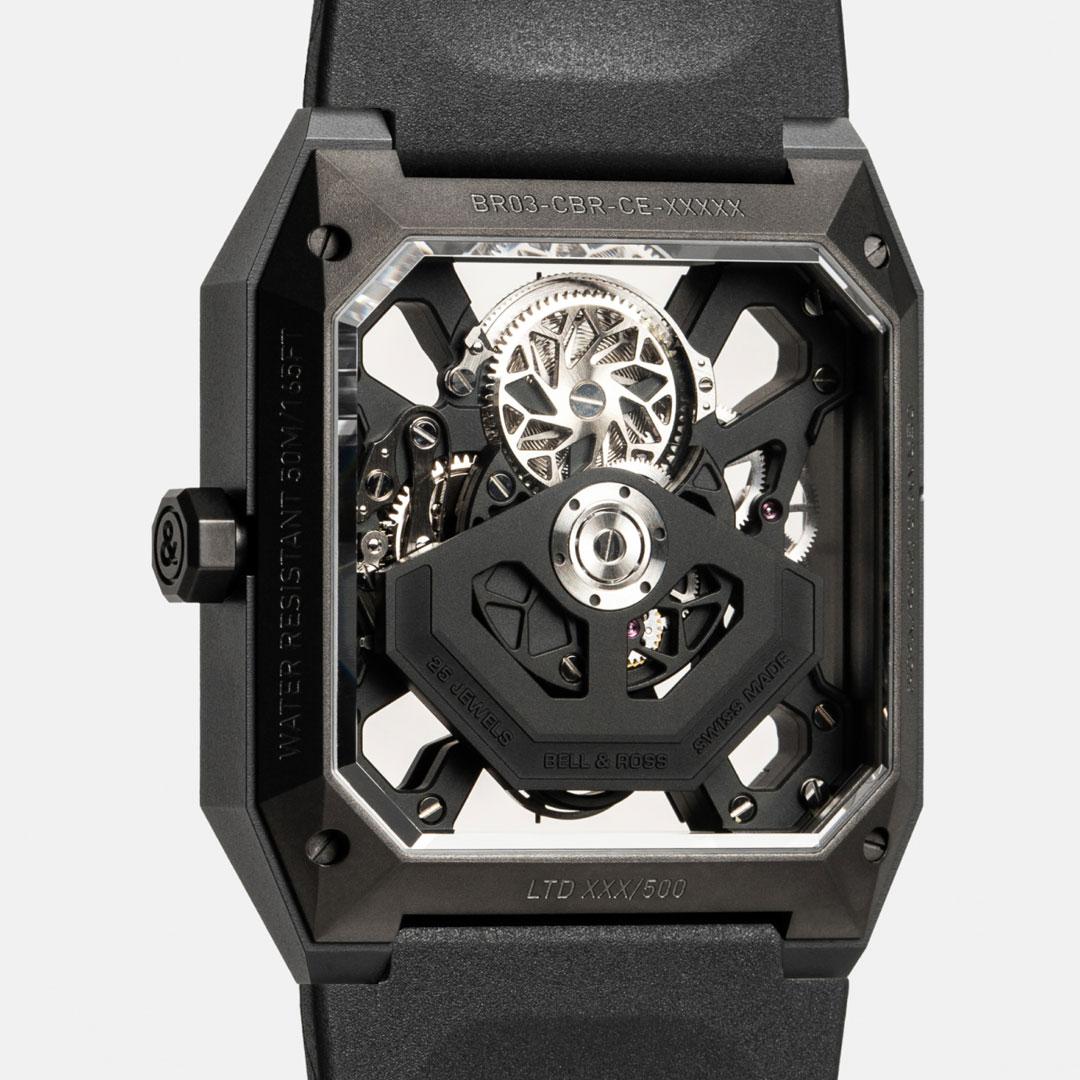 Bell & Ross BR 03 Cyber Ceramic ref. BR03-CYBER-CE back