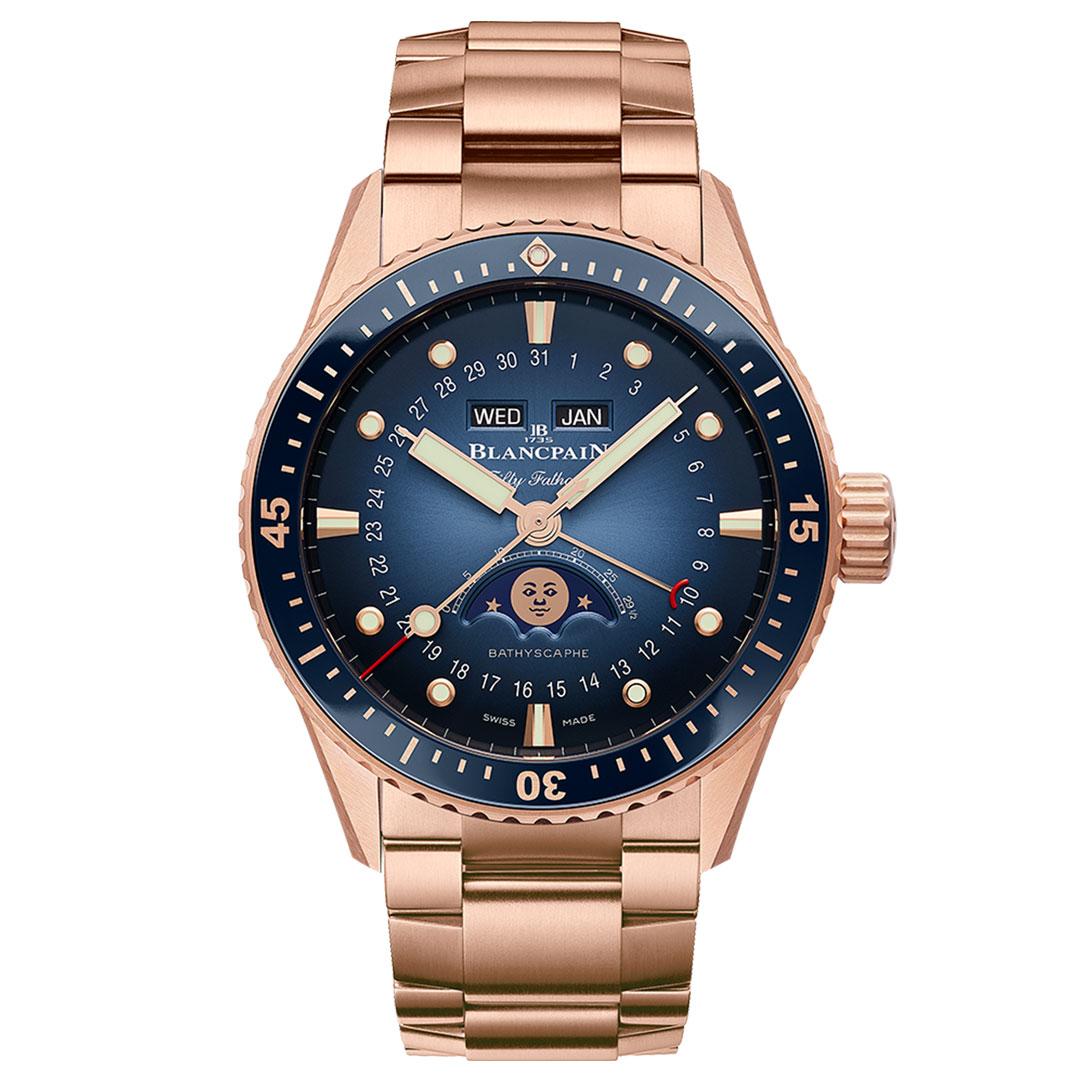 Blancpain Fifty Fathoms Bathyscaphe Quantième Complet Full Gold ref. 5054 3640 76S (bracelet)