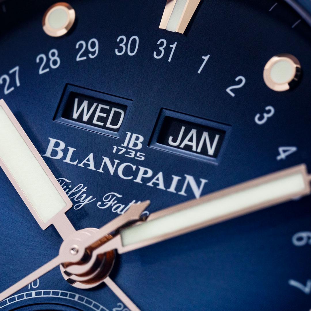 Blancpain Fifty Fathoms Bathyscaphe Quantième Complet Full Gold ref. 5054 3640 day-date