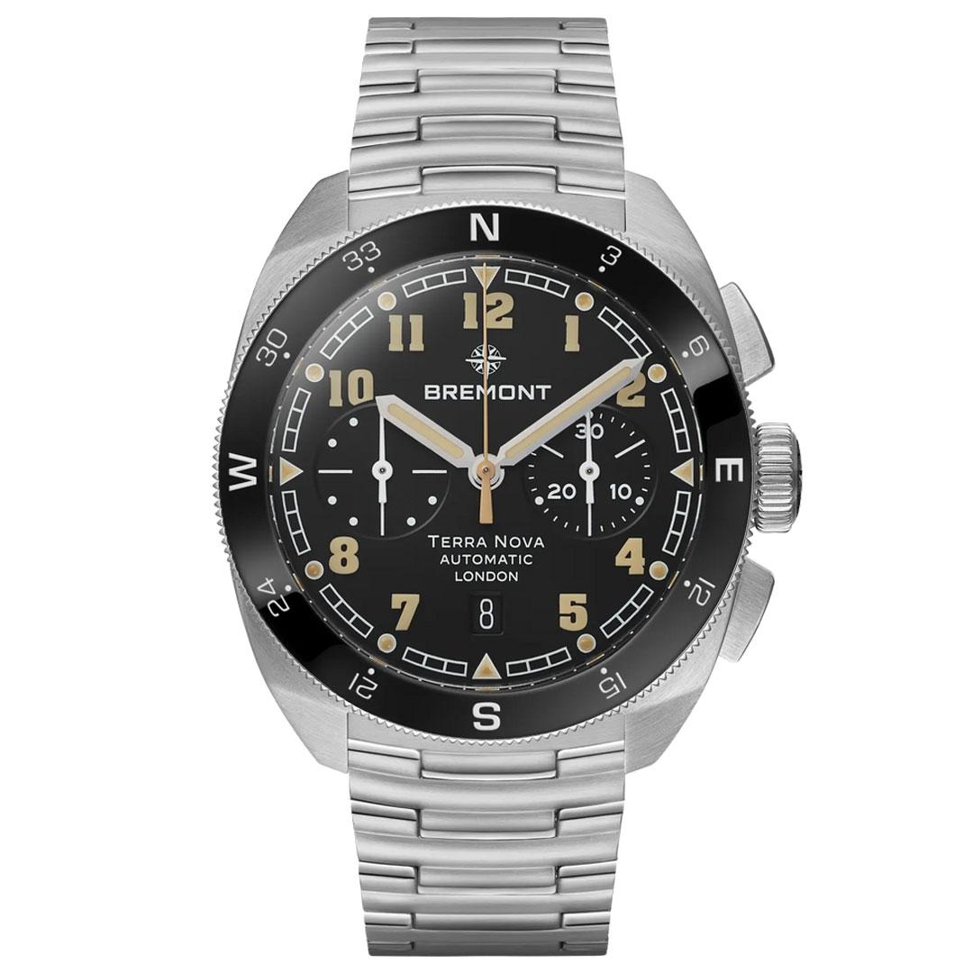 Bremont Terra Nova 42.5 Chronograph ref. TN42-CHR-SS-BK-B (bracelet)