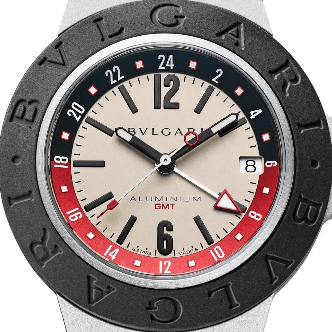 Bvlgari Aluminium GMT Black ref. 103963 dial