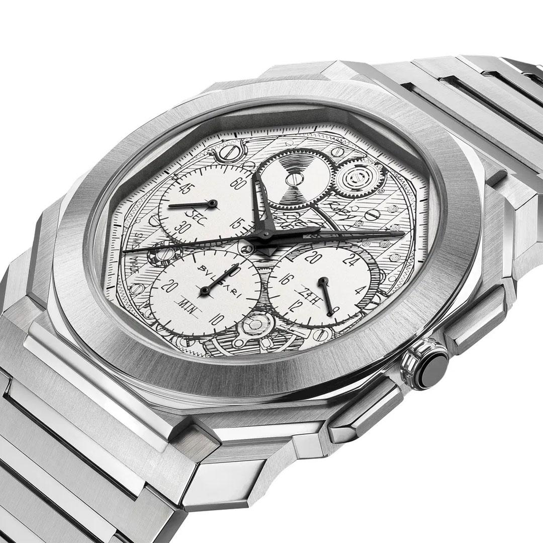 Bvlgari Octo Finissimo Chronograph GMT Sketch ref. 104192 side