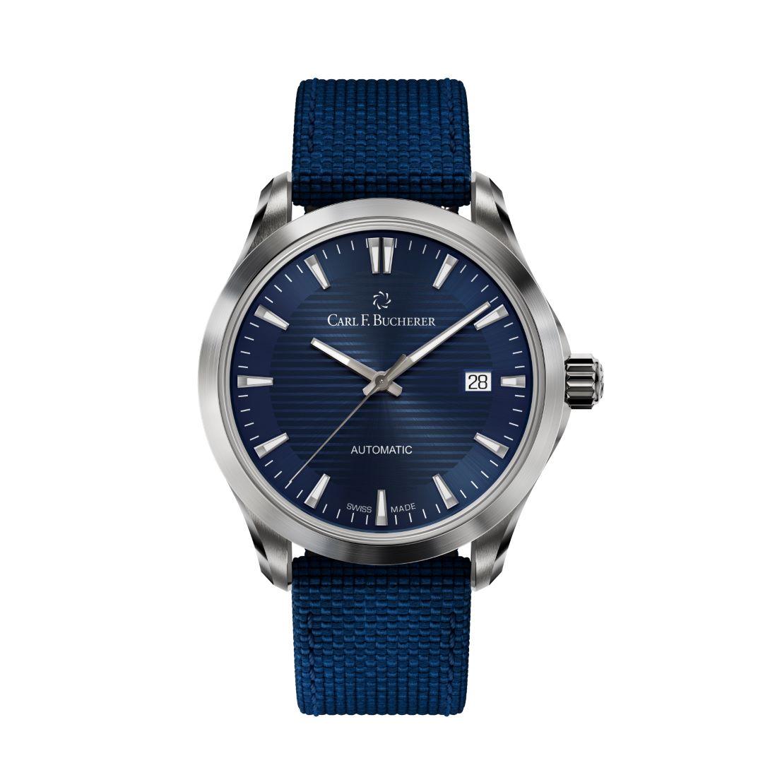 Carl F. Bucherer Manero Urban 38 mm ref. 00.10929.08.53.01 (blue, strap)