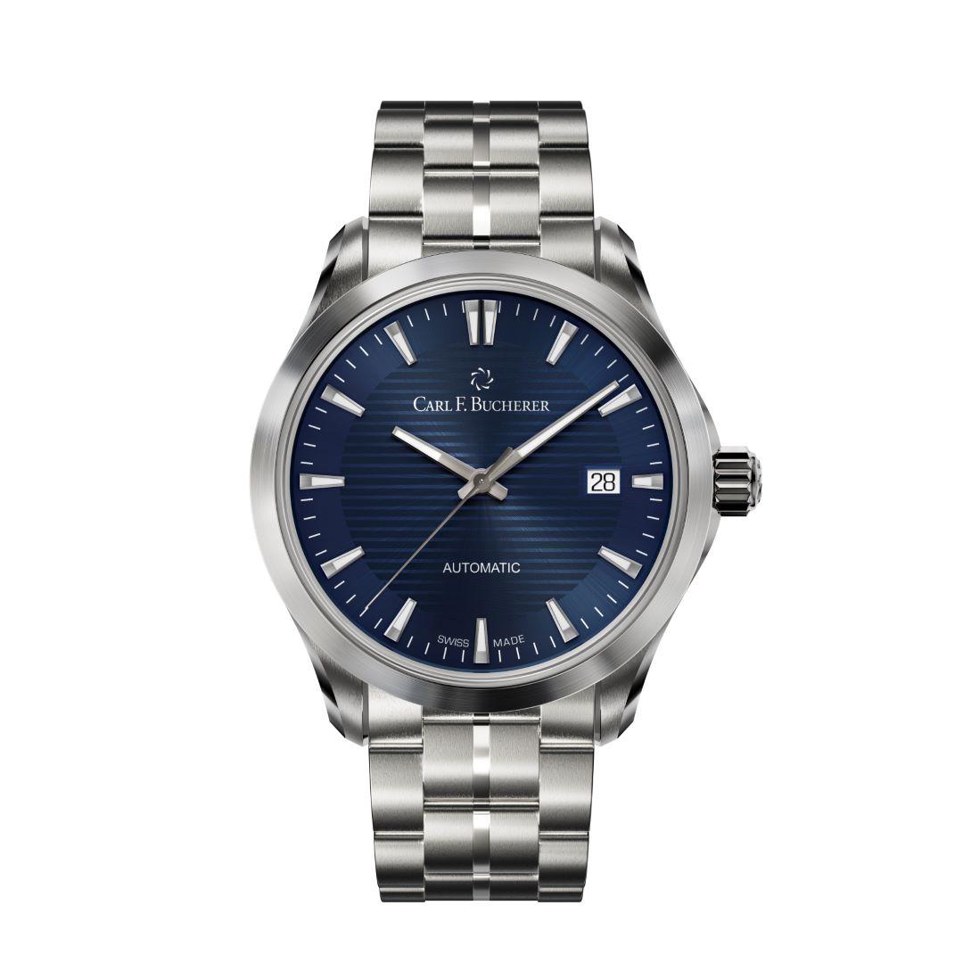 Carl F. Bucherer Manero Urban 38 mm ref. 00.10929.08.53.21 (blue, bracelet)