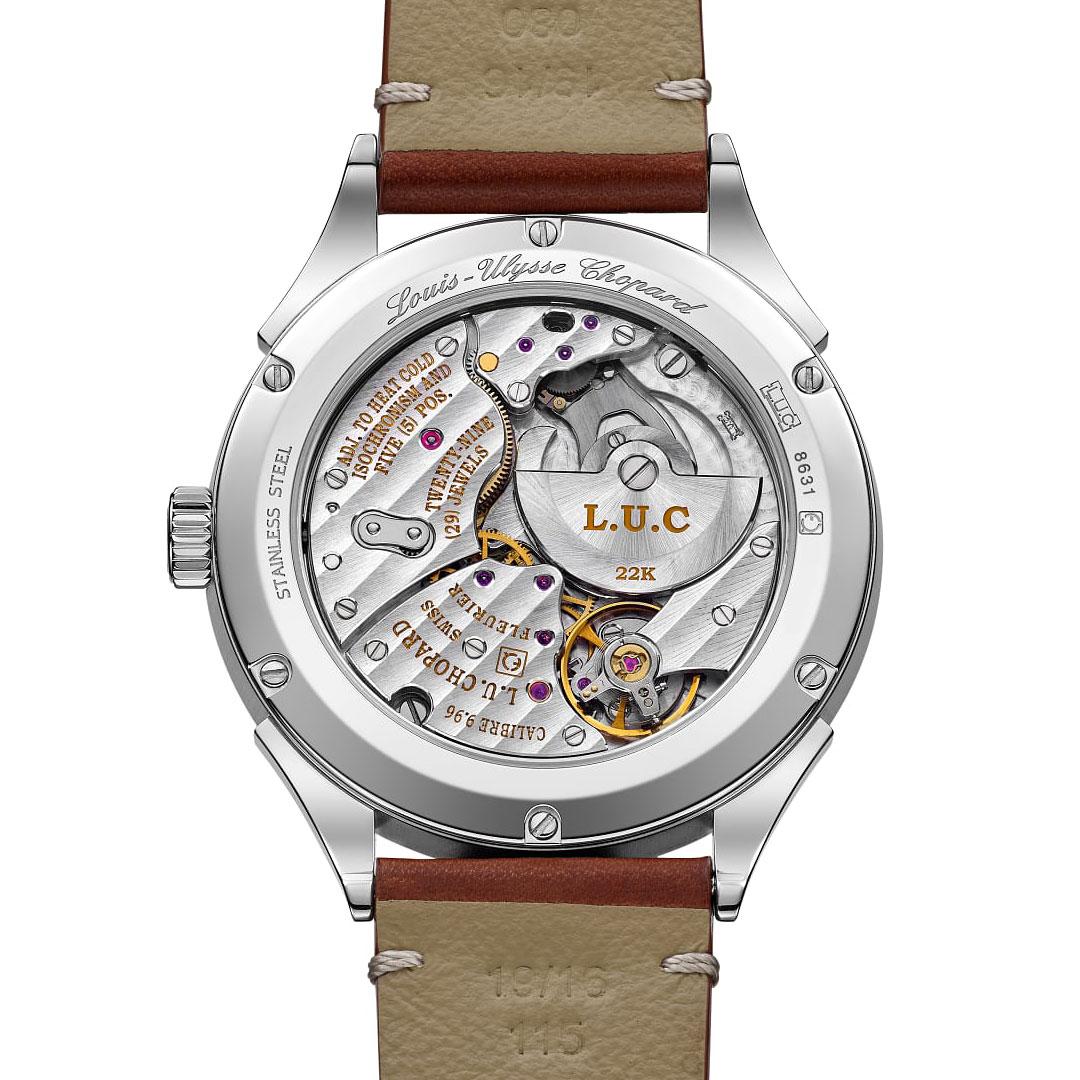 Chopard L.U.C Qualité Fleurier Lucent Steel ref. 168631-3001 back