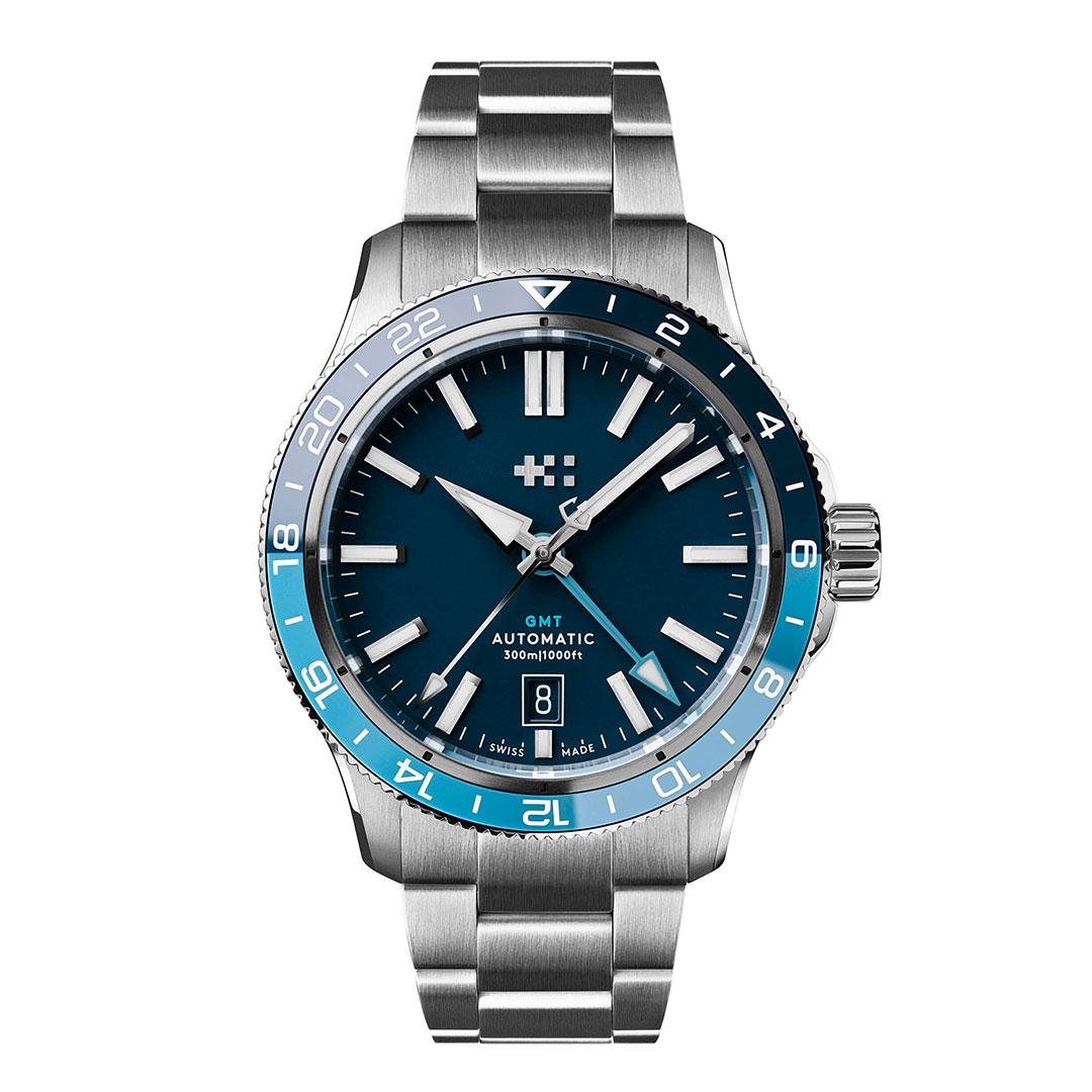 Christopher Ward C60 Trident GMT 300 ref. C60-40AGM31S0BB0-B0 (blue, bader bracelet)