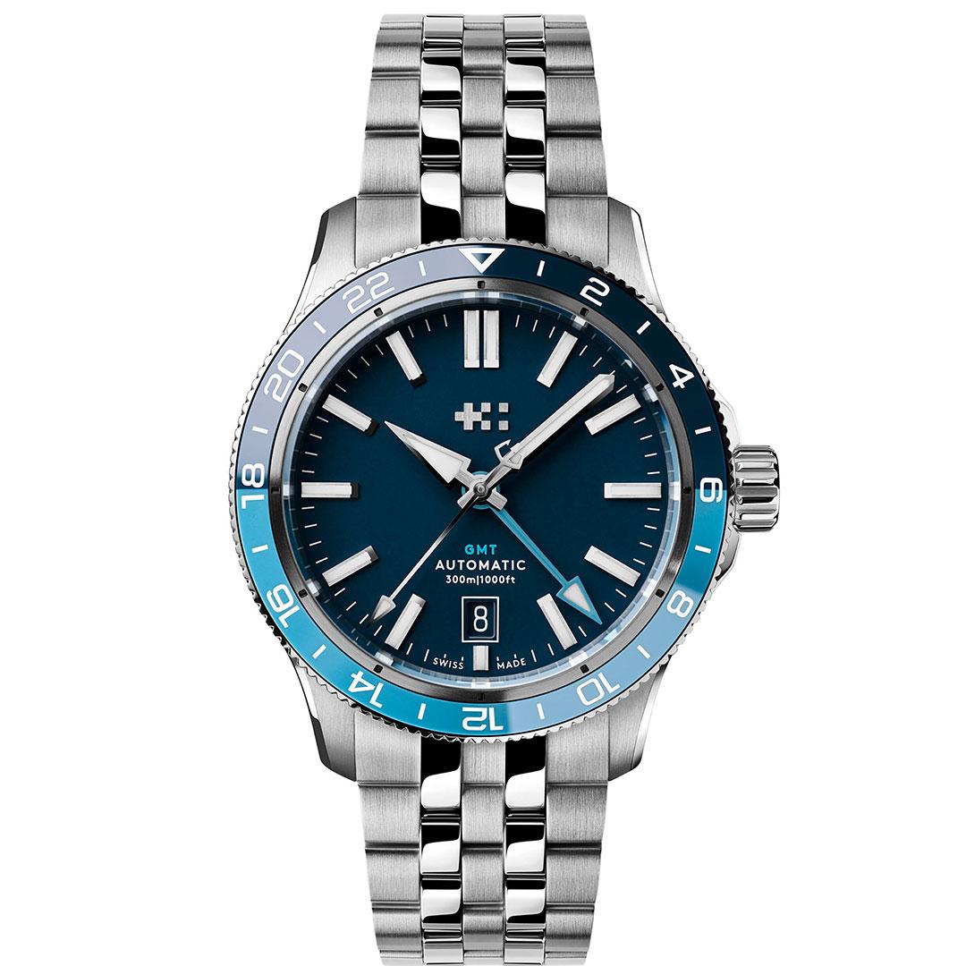 Christopher Ward C60 Trident GMT 300 ref. C60-40AGM31S0BB0-B1 (blue, consort bracelet)