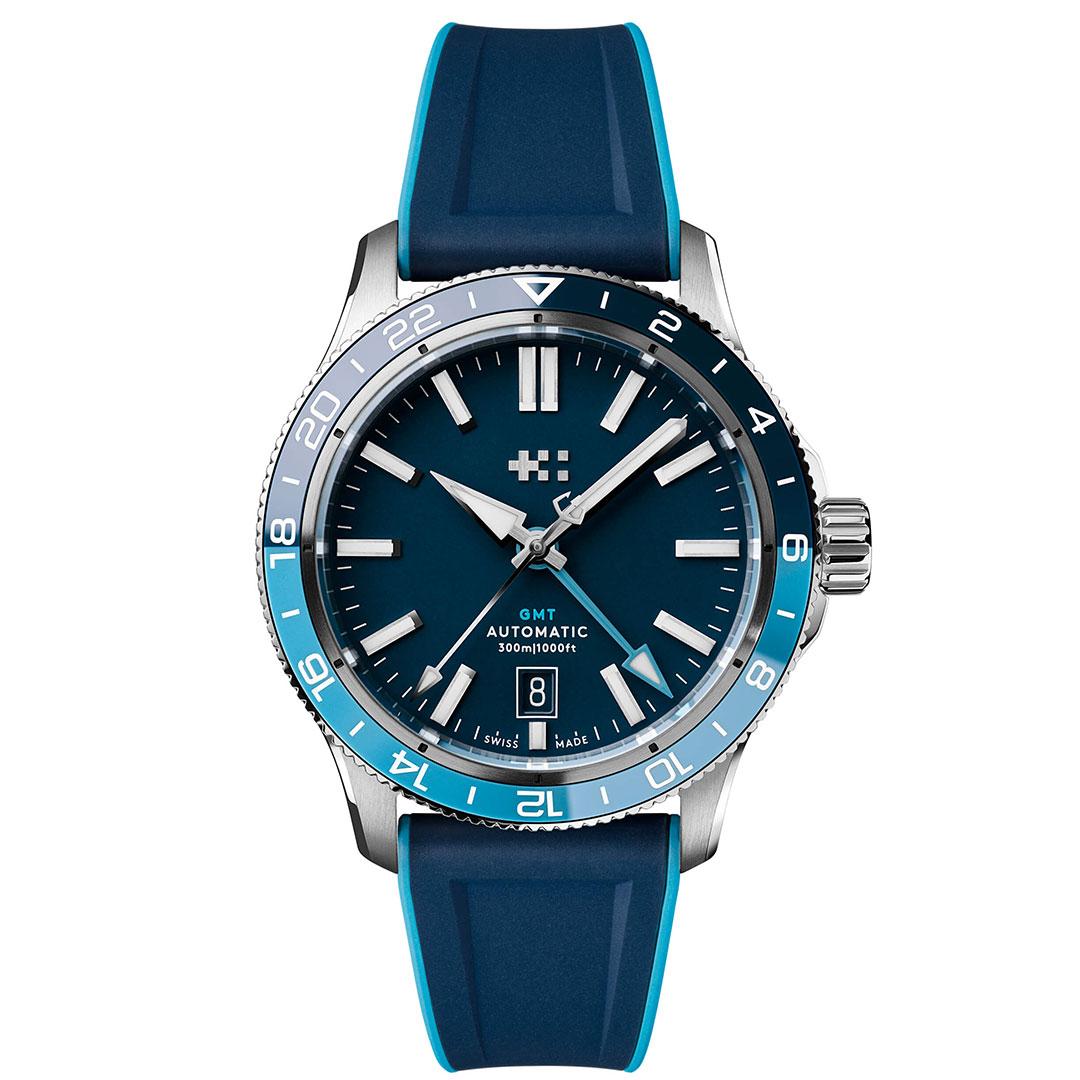 Christopher Ward C60 Trident GMT 300 ref. C60-40AGM31S0BB0-RY (blue, rubber)