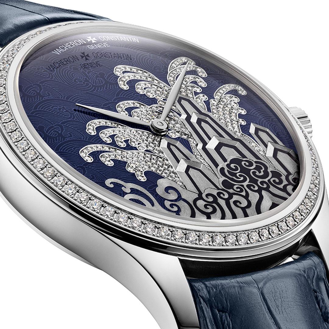 Vacheron Constantin Métiers d’Art - Tribute to traditional symbols - ref. 2405A/000R-H022 (Moonlight slivers white gold) side