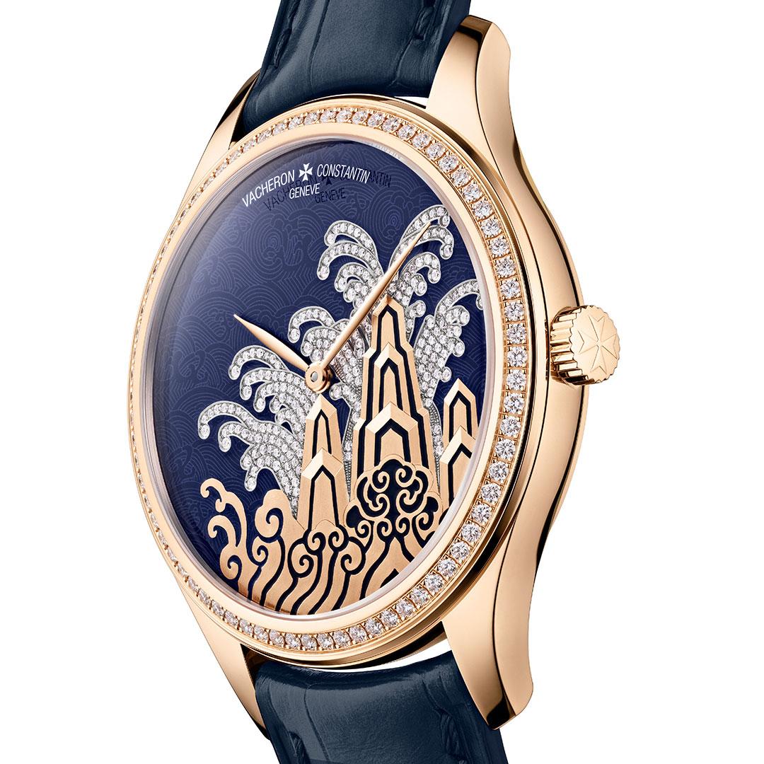 Vacheron Constantin Métiers d’Art - Tribute to traditional symbols - ref. 2405A/000G-H021 (Moonlight slivers pink gold) side