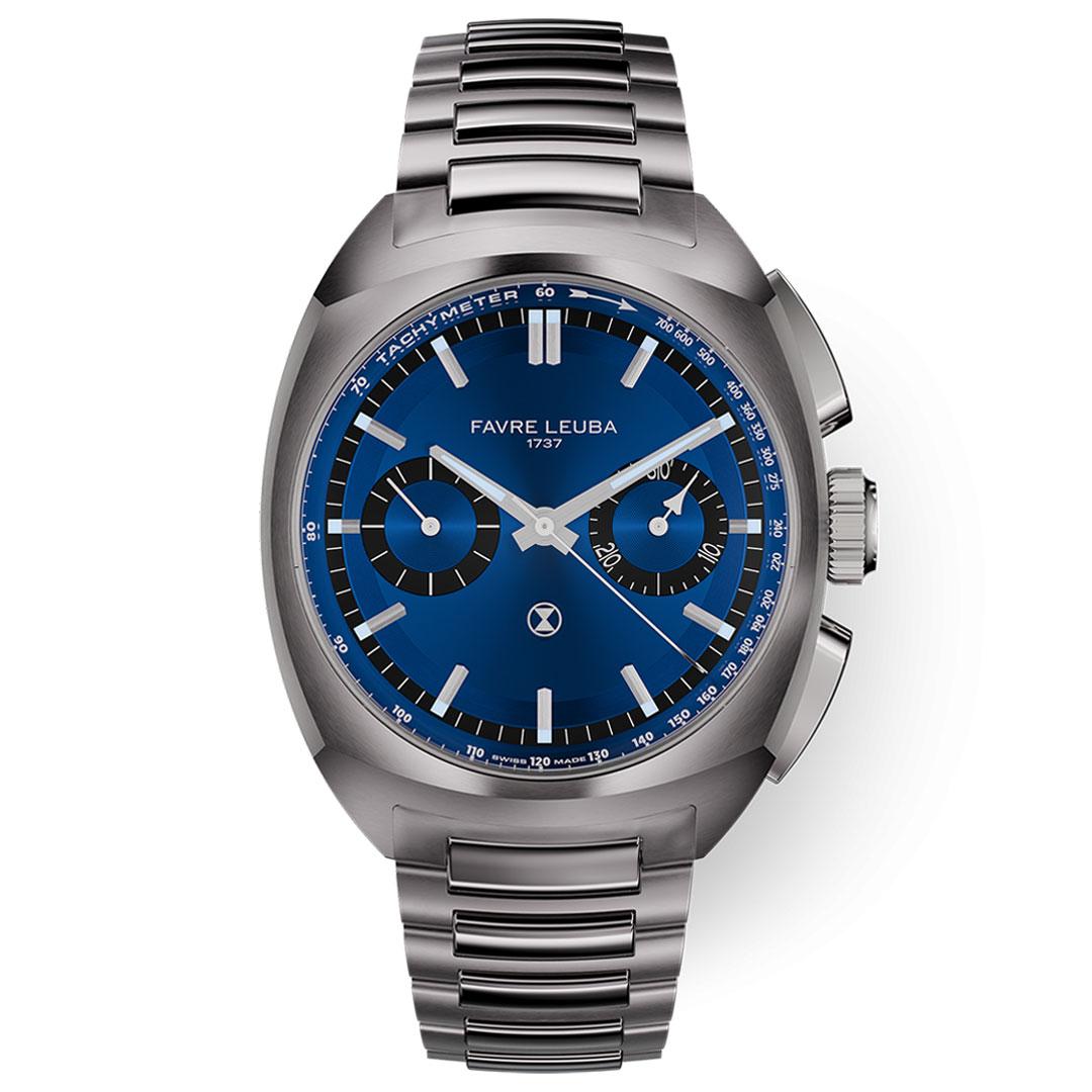 Favre Leuba Chief Chronograph ref. 00.20101.113.02.200 (blue bracelet)