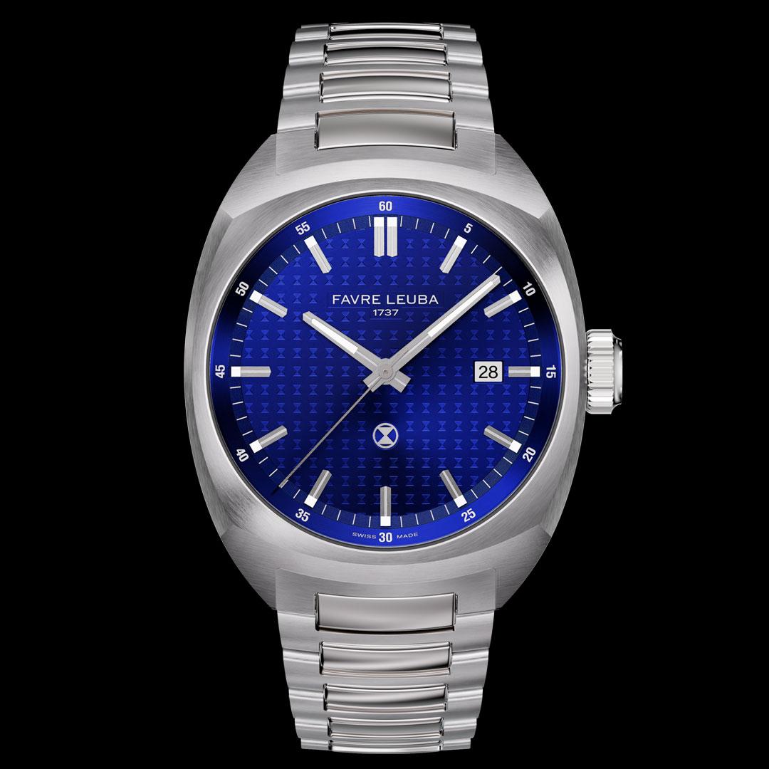 Favre Leuba Chief Date ref. 00.20102.102.02.200 (blue, bracelet)