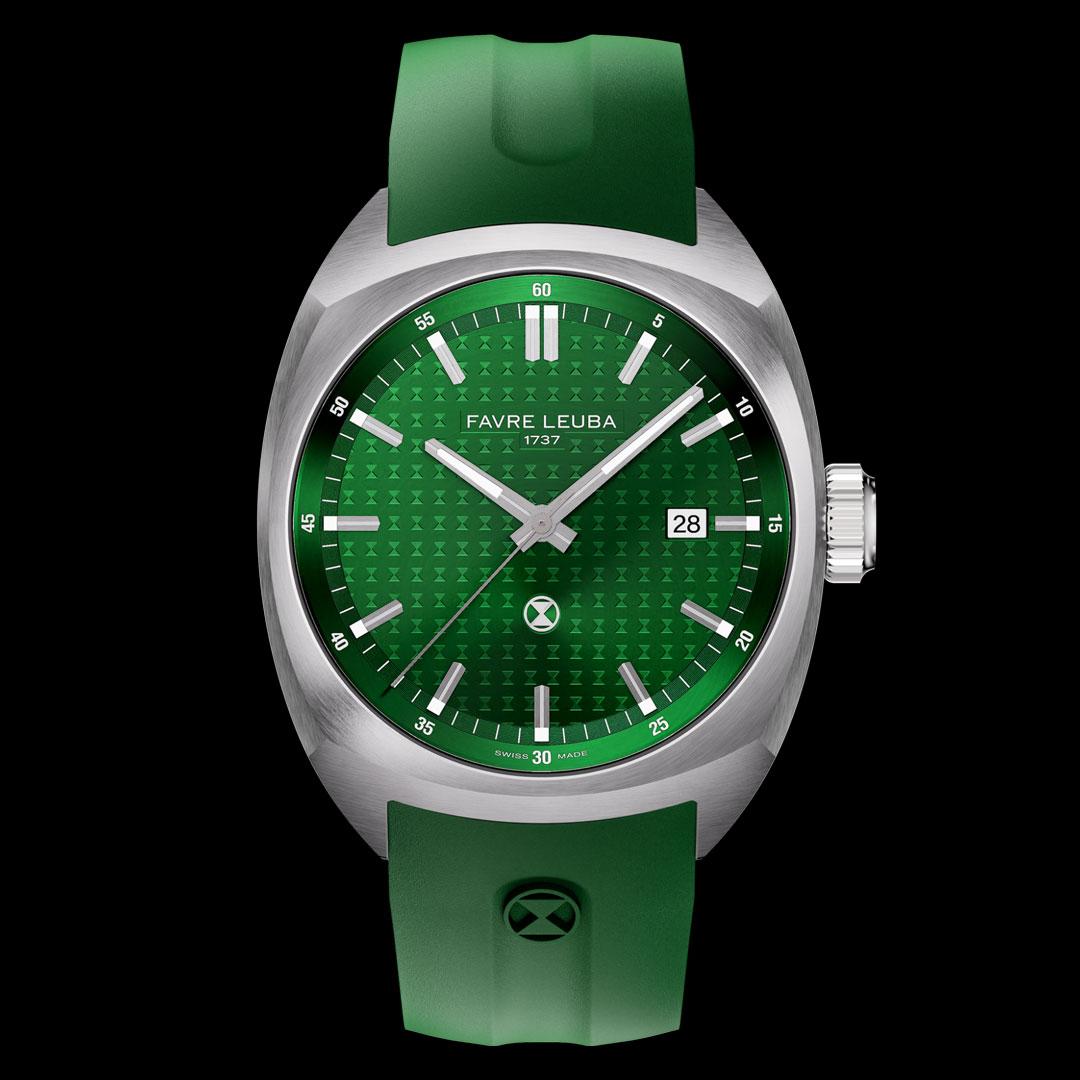 Favre Leuba Chief Date ref. 00.20102.102.03.303 (green, rubber)