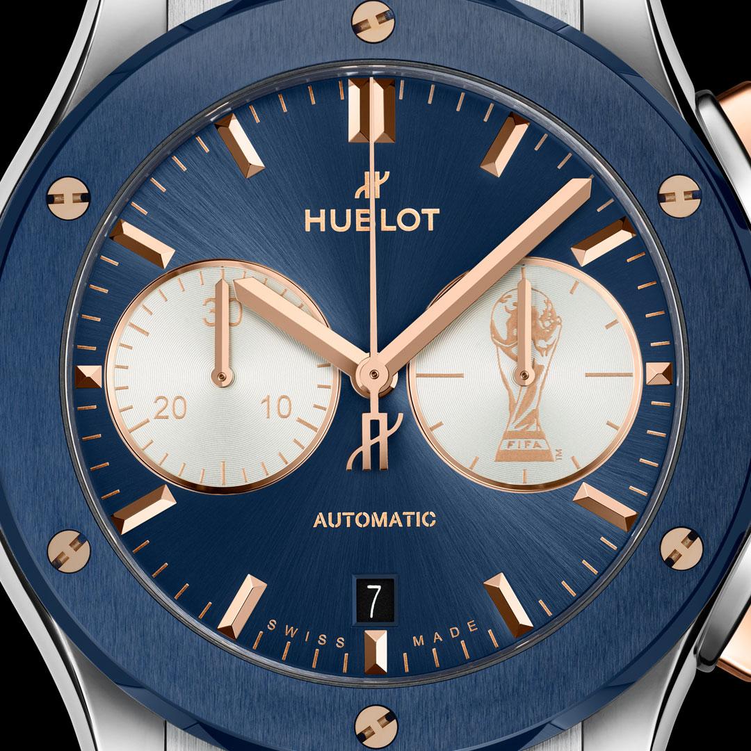 Hublot Classic Fusion Chronograph Asociación del Fútbol Argentino ref. 521.NL.7180.RX.AFA24 dial