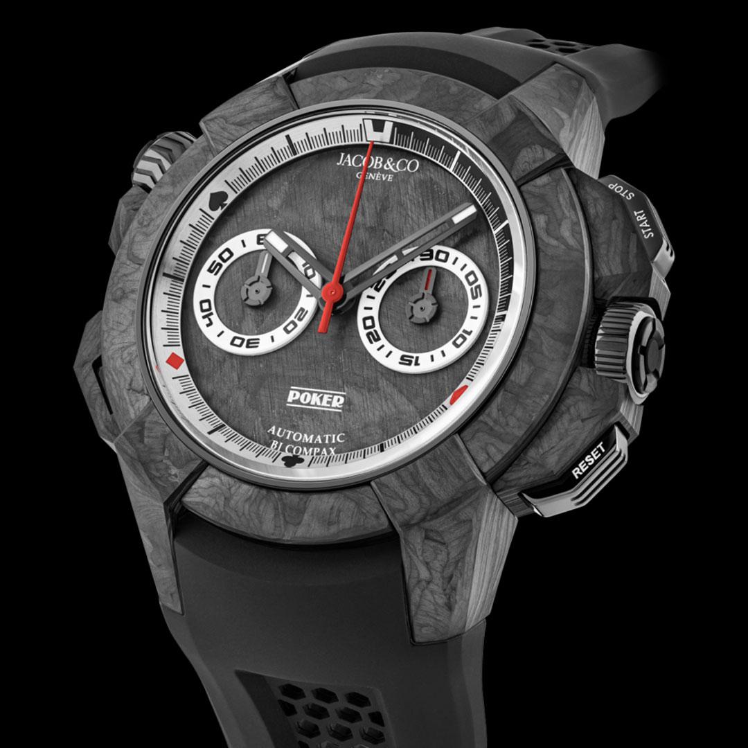 Jacob & Co. Epic X Chrono 47 mm Carbon Forged Poker ref. EC333.29.AE.AA.ABRUA side