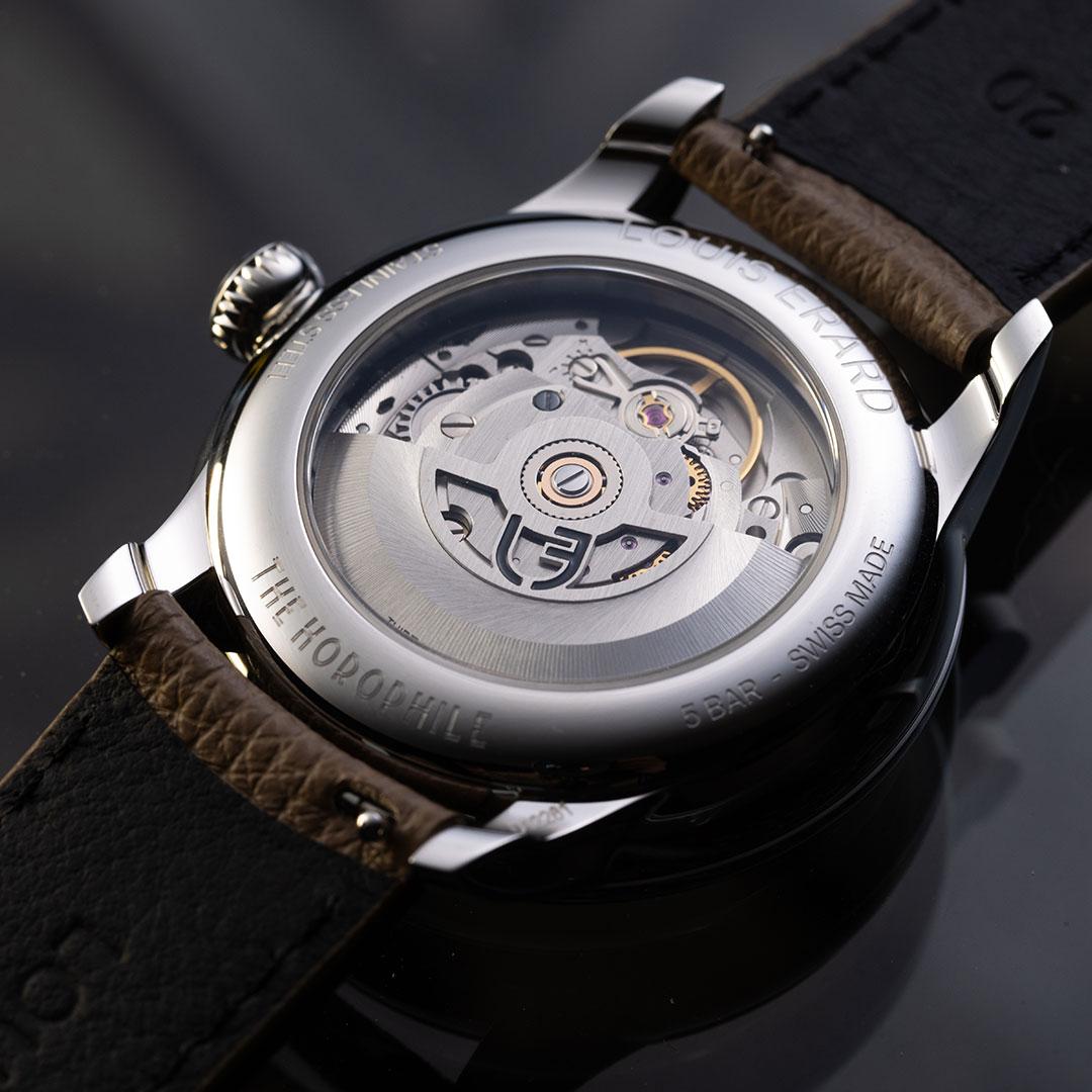 Louis Erard La Petite Seconde Metropolis Green x The Horophile ref. 34248AA69.BVA158 back