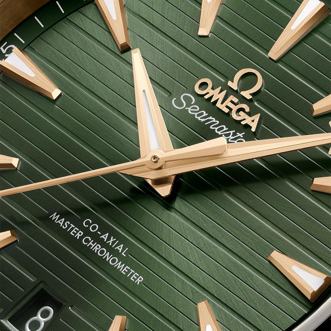 Omega Seamaster Aqua Terra 150M 41 mm Moonshine Gold Green dial