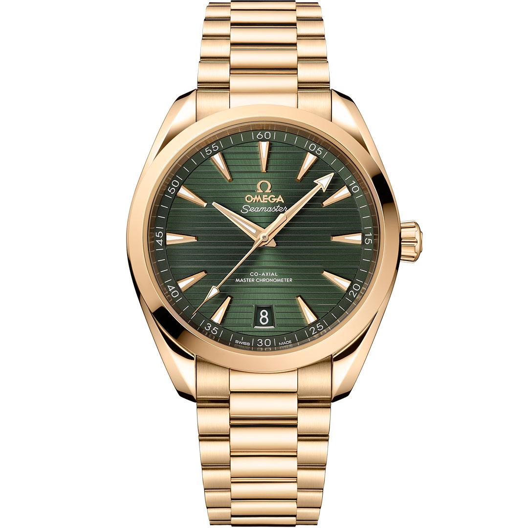 Omega Seamaster Aqua Terra 150M 41 mm Moonshine Gold Green ref. 220.50.41.21.10.001 (bracelet)