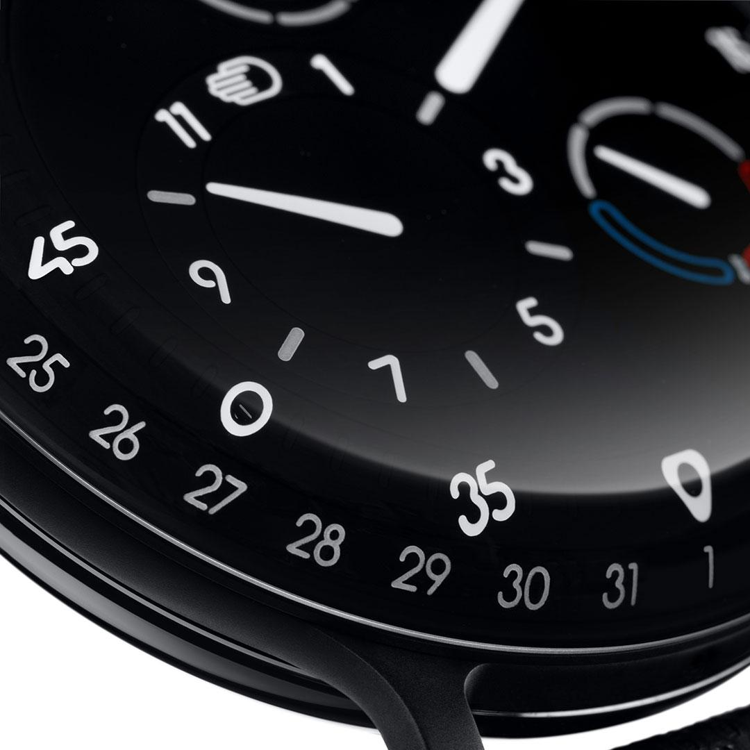 Ressence Type 3 BB2 dial detail